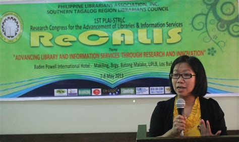 Plai Southern Tagalog Region Librarians Council May 2013