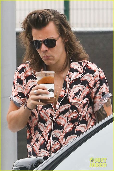 Full Sized Photo Of Harry Styles Loud Shirt Coffee Los Angeles 05
