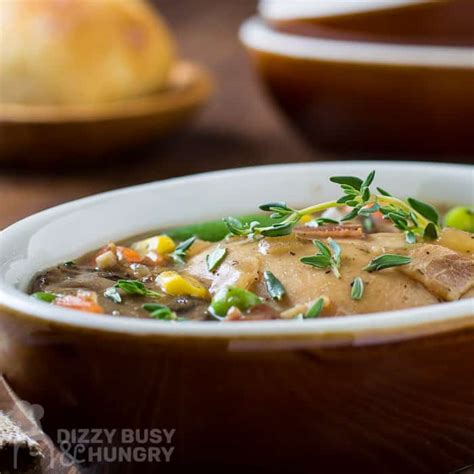 Sprinkle with rosemary leaves and garlic slivers. Crock Pot Guinness Chicken Stew | Dizzy Busy and Hungry!