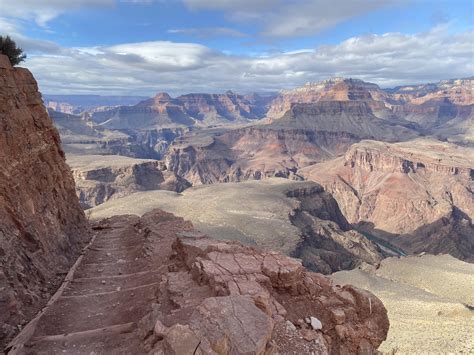 South Kaibab Trail Grand Canyon Arizona Usa Hiking