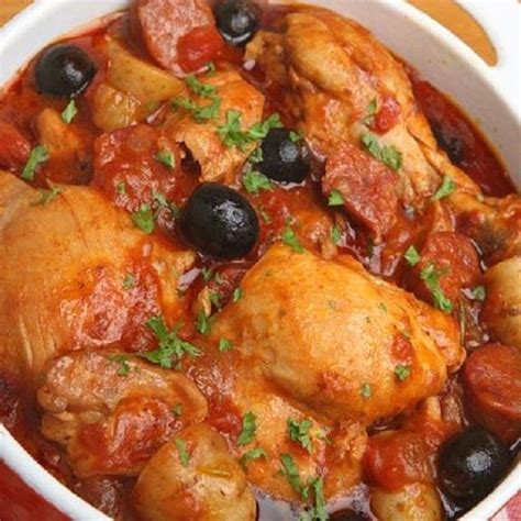 Slow Cooker Spanish Chicken Stew Recipe Easy Casserole Dishes