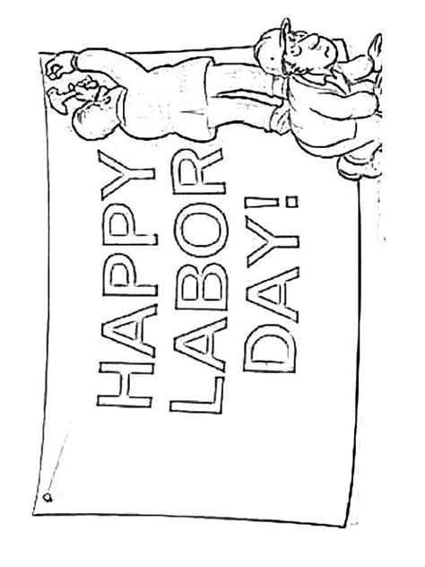 Click on the right to print the picture. Labor Day coloring pages. Free Printable Labor Day ...