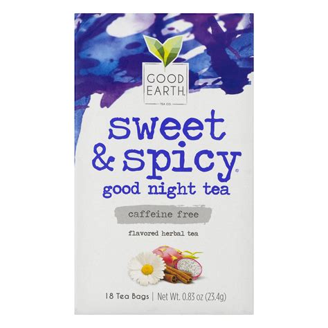 Good Earth Sweet And Spicy Good Night Caffeine Free Tea Tea Bags 18