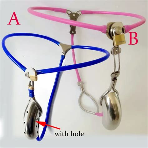 MALE ADJUSTABLE INVISIBLE BDSM Chastity Belt Panties Restraint Cage