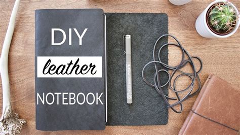 Diy Leather Notebook Cover Youtube