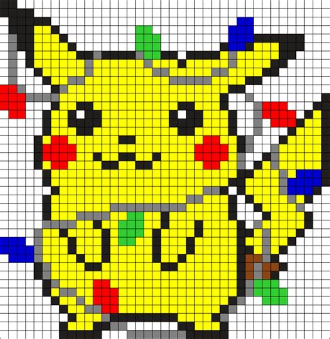 Pikachu Pixel Art Pixel Art Pokemon Pixel Art Pokemon Cross Stitch