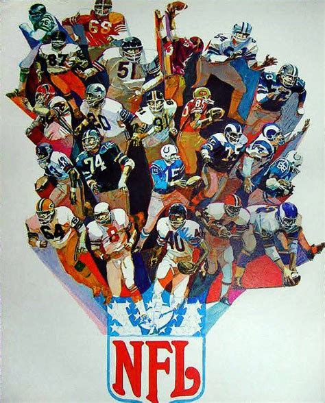 1970 Nfl Stars Of The Game Superbowl Poster Nfl Football Posters