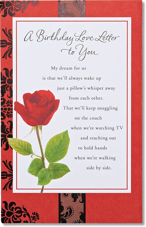American Greetings Romantic Birthday Card Rose American Greetings