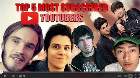 Top Most Subscribed Youtubers Youtube