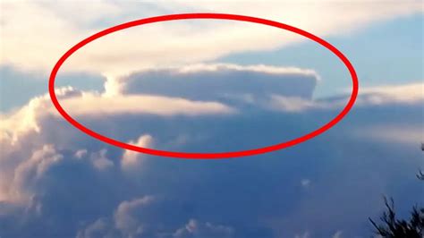 Unbelievable Ufo Sighting Behind Massive Cloud Caught On Camera Is