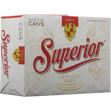 Superior Mexican Beer 12 Pack Can Hazels Beverage World