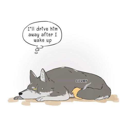 Papa Wolf And Puppy Comic Is Melting Hearts | Cute wolf drawings, Wolf