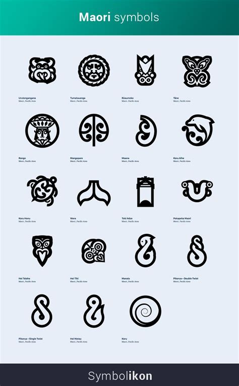 Maori Symbols Visual Library Of Maori Symbols Maori Symbols Maori