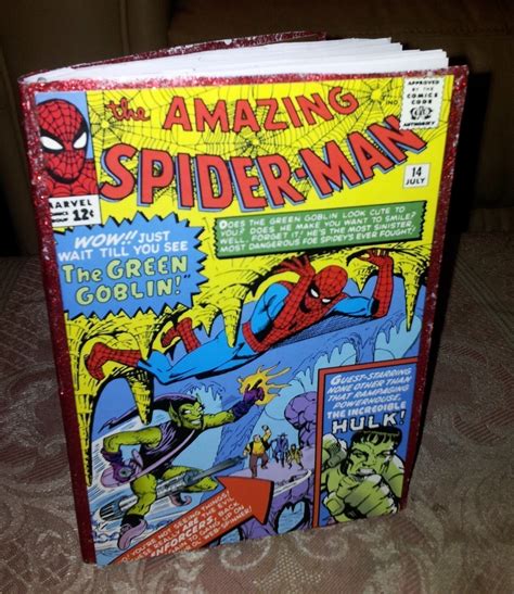 Comic Book Notebook · A Recycled Book · Decorating