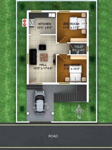 Popular 37 3 Bhk House Plan In 1200 Sq Ft East Facing