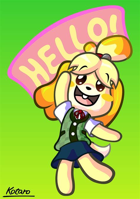 Isabelle Animal Crossing Fan Art By Kotarocartoonimes01 On Newgrounds