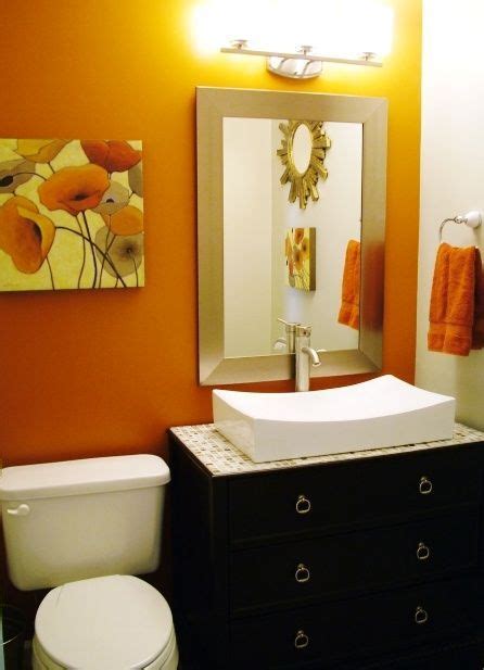 Design Ideas Orange Bathroom Paint Reconhome