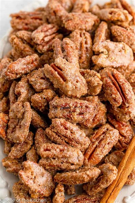 Cinnamon And Sugar Roasted Pecans Recipe Belle Of The Kitchen