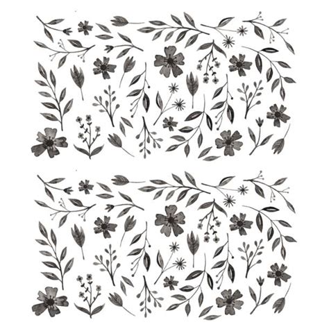 Urban Walls Inked Flowers 76 Piece Wall Decal Set And Reviews Wayfair