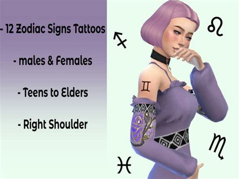 Talias Witchy Cc Finds Sims 4 Tattoos Sims 4 Sims 4 Piercings