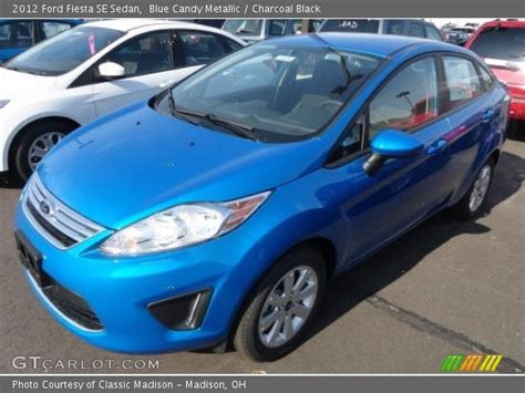 Watch our ford fiesta interior and infotainment review. Blue Candy Metallic - 2012 Ford Fiesta SE Sedan - Charcoal ...