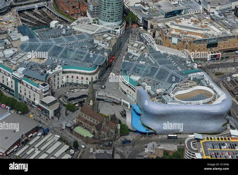 An Aerial View Of The Bull Ring Shopping Centre In Birmingham West