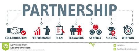 Strategic Partnership Concept Illustration Stock Illustration - Illustration of collaboration ...
