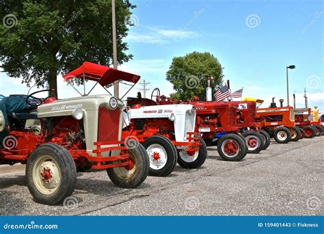 Row Of Ford N Series And Farmall Tractors Editorial Stock Photo Image
