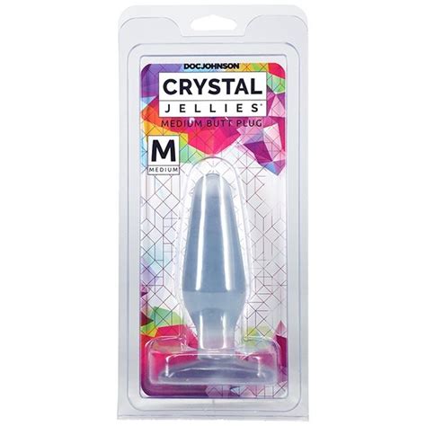 Crystal Jellies Butt Plug Clear Medium Luvvsi Sex Shop Uk