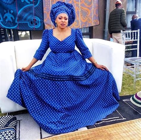 beautiful blue sleeveless shweshwe peplum dress african 4