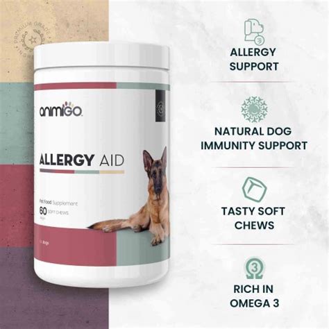 Allergy Aid For Dogs Immune System Support Soft Chews Animigo