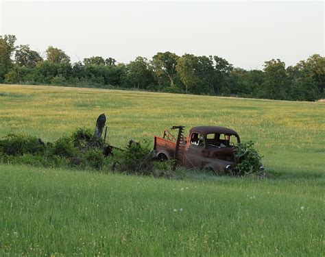Old 1955 Dodge Truck In Field Free Stock Photo Public Domain Pictures