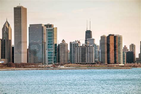 Chicago Downtown Cityscape Stock Image Colourbox