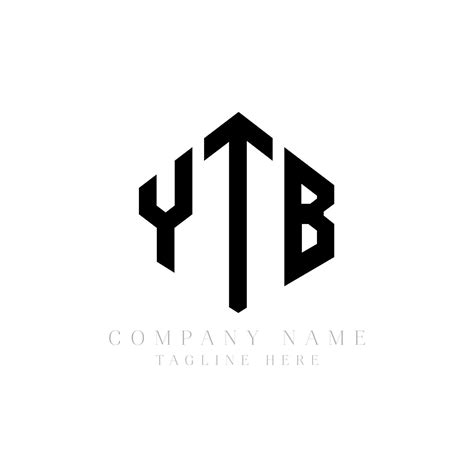 Diseño De Logotipo De Letra Ytb Con Forma De Polígono Ytb Polígono Y