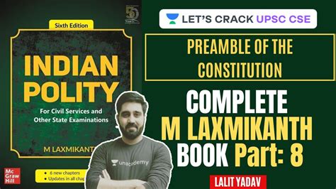Complete M Laxmikanth Book Part Preamble Of The Constitution UPSC CSE Lalit