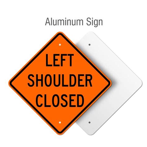 Left Shoulder Closed Sign X4594 By