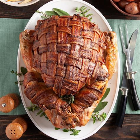 Thanksgiving Turkey Wrapped In Bacon Photos Cantik