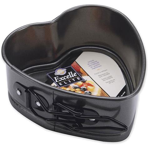 Bundt & angel food pans cookie sheets. Black Metal Excelle Elite Quick-release Heart-shaped ...
