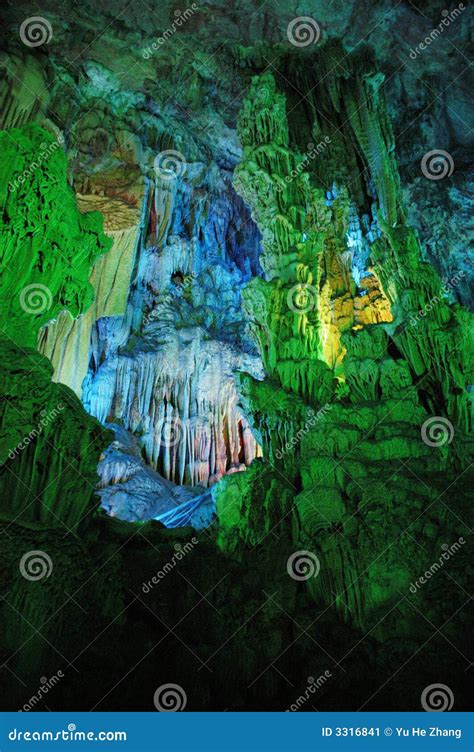 Cave In Guilin China Stock Image Image Of Colorful Yangshuo 3316841