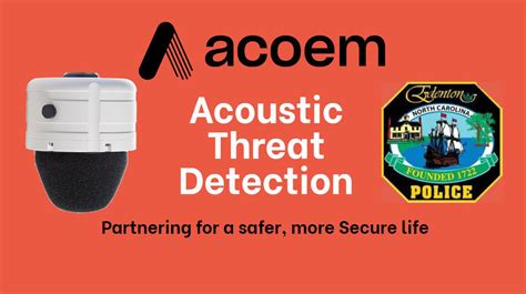 Acoems Acoustic Threat Detection Technology Helps Detect Gunshots And