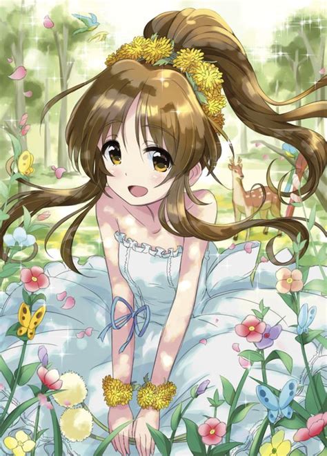 Anime Flower Beatufull Nice Cool Cute Kawii Girl Amezi