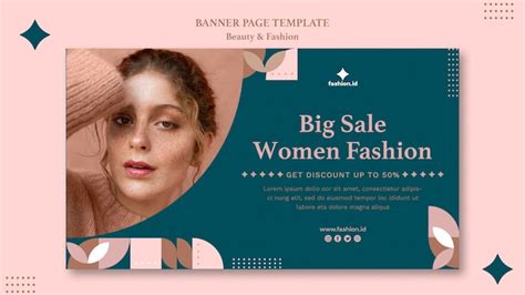 Free Psd Banner Template For Womens Beauty And Fashion