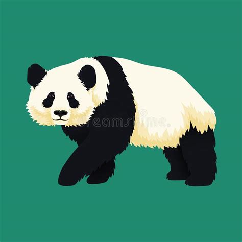 Illustration Des Entzückenden Großen Pandas Liegend Auf Einem Baum