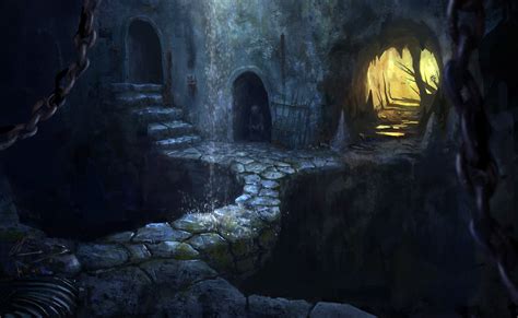 Fondos de pantalla Arte fantasía Obra de arte cueva Formación oscuridad captura de
