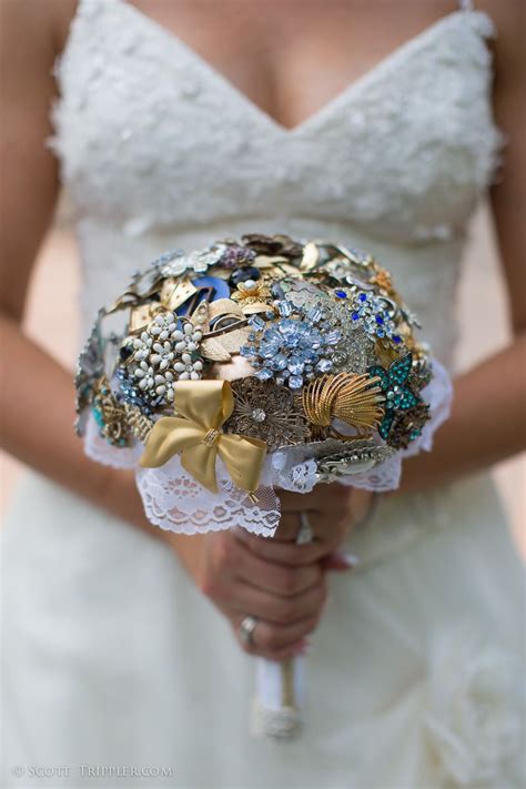 Diy Bouquet Of Antique Hat Pins Wedding Theme Was Worldly Travels