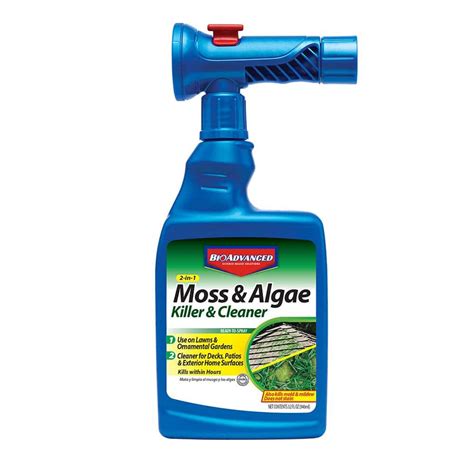 Bioadvanced 32 Oz Ready To Spray 2 In 1 Moss And Algae Killer 704710b