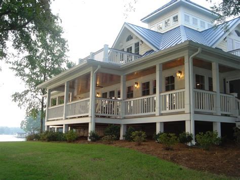 Farmhouse floor plans (or farmhouse style house plans) may feature a porch with simple round or square columns extending to the porch floor, with a a wrap around porch can extend partially beyond the façade, or often fully wraps the house and joins with a rear deck. Mediterranean House Plans Farmhouse Wrap Around Single Story With Porch Luxury Plan Large Floor ...