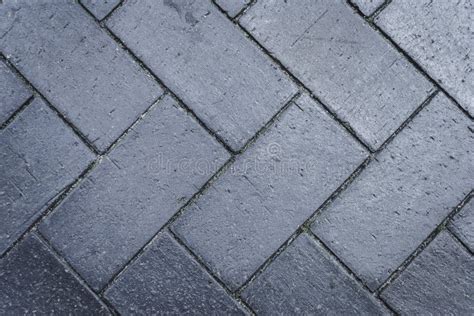 Close Up Dark Gray Concrete Paving Slabs Stock Image Image Of Dark