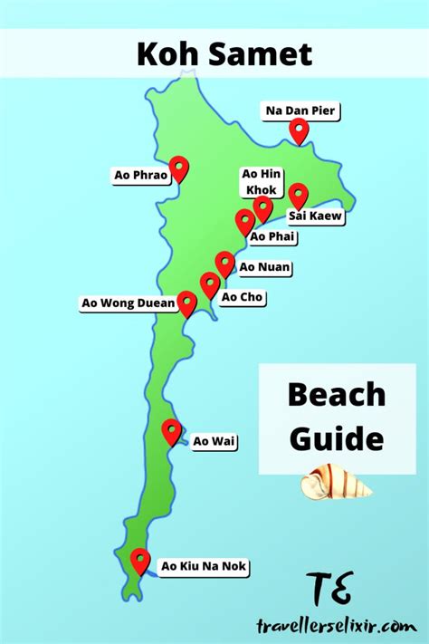Koh Samet Thailand Beach Guide And Map Thailand Travel Tips Thailand