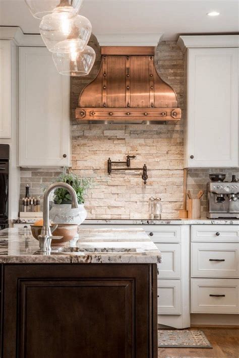 14 Rustic Stone Kitchen Backsplash Images Antique White Kitchen